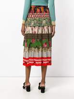 Thumbnail for your product : Gucci Acid Bloom print plissé skirt