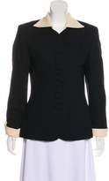 Thumbnail for your product : Christian Dior Wool Structured Blazer