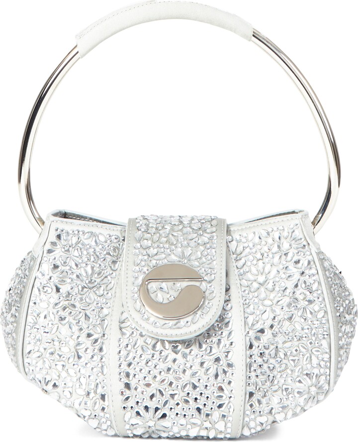 Coperni Ring Crystal Embellished Top Handle Pouch Bag ShopStyle