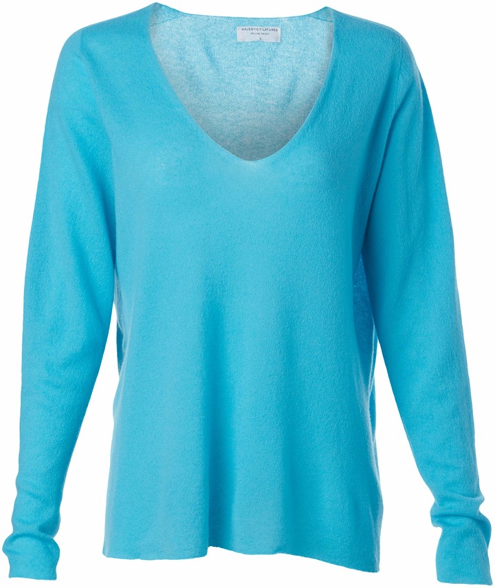 turquoise cashmere jumper