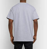 Thumbnail for your product : Raf Simons Printed Melange Cotton-Jersey T-Shirt - Men - Gray