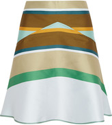 Thumbnail for your product : Ostwald Helgason Printed silk mini skirt