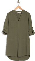 Thumbnail for your product : Lush Novak Split Neck 3/4 Sleeve Dress