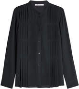 T by Alexander Wang Silk Blouse with Pleats