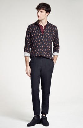 The Kooples Men's Relaxed Fit Linen Pants