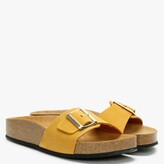 Thumbnail for your product : Daniel Parisa Yellow Suede One Strap Mules