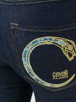 Thumbnail for your product : Class Roberto Cavalli logo print skinny jeans
