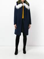 Thumbnail for your product : Ermanno Scervino fur trim coat