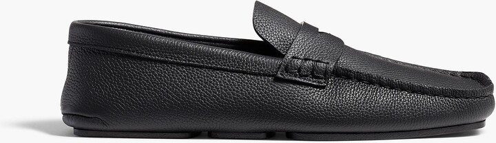 Billy Loafer in Black Pebbled Leather