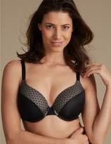Thumbnail for your product : Marks and Spencer 2 Pack Cuffed Mesh Padded Plunge Bras DD-G