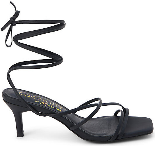 Coconuts by Matisse Lilly Ankle-Wrap Kitten Heels