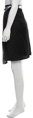 Paco Rabanne Asymmetrical Knee-Length Skirt w/ Tags Black Asymmetrical Knee-Length Skirt w/ Tags