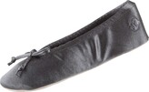Thumbnail for your product : Isotoner Women's Satin Ballerina Slippers with Classic Soft Tie Suede Sole