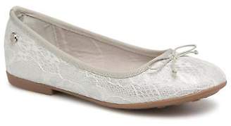 Xti Kids's Rounded toe Ballet Pumps in Silver - Canvas - UK 10 Infant / EU 28