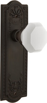 Nostalgic Warehouse Meadows Plate with Waldorf White Milk Knob