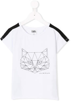 Karl Lagerfeld Paris origami cat print T-shirt
