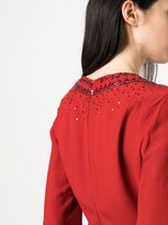 Thumbnail for your product : A.N.G.E.L.O. Vintage Cult 1980s Sequin-Embellished Silk Dress