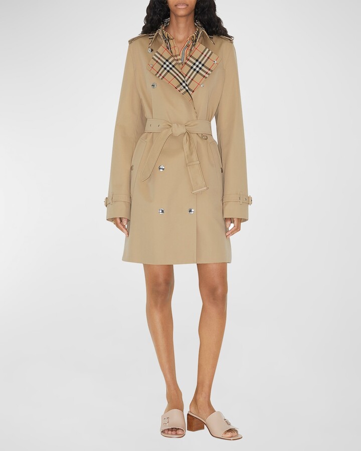 Burberry's Trench Check Lined Trench Coat BURBERRY LONDON