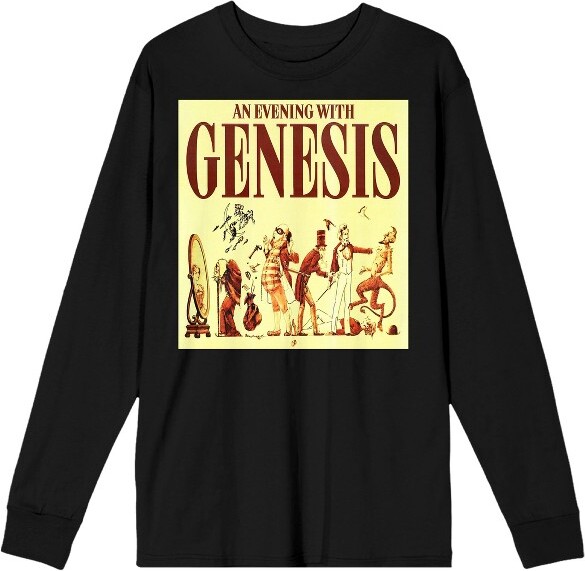 Genesis GenesisBelkinProductionsConcertPosterCrewNeckLongSleeveBlackAdultTee-XXL