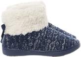Thumbnail for your product : Isotoner Cable knit sparkle boot with bow