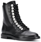 Thumbnail for your product : Casadei Crystal-Embellished Boots