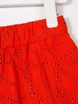 Thumbnail for your product : MSGM Kids embroidered ruffled shorts