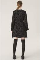 Thumbnail for your product : Ganni Printed Georgette Mini Wrap Dress