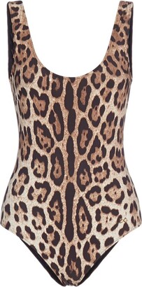 Dolce & Gabbana Leopard Print Swimsuit