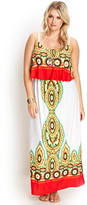 Thumbnail for your product : Forever 21 FOREVER 21+ Plus Size Kaleidoscope Flounce Maxi Dress