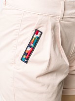 Thumbnail for your product : Mr & Mrs Italy Embroidered Patch Cotton Blend Bermuda Shorts
