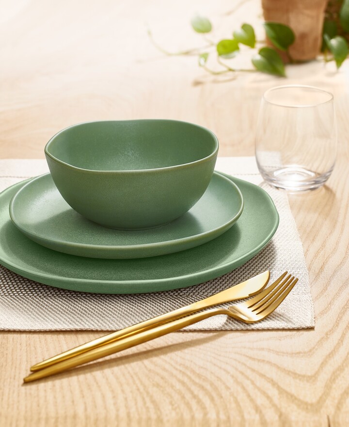 Oake Green 12Pc. Dinnerware Set, Service for 4, Created for Macy's