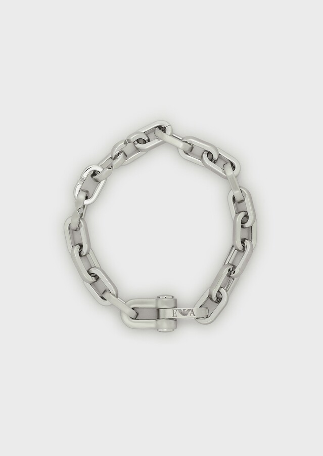 Emporio Armani Stainless Steel Chain Bracelet - ShopStyle Jewelry
