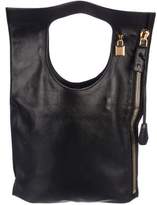 Thumbnail for your product : Tom Ford Alix Leather Fold-Over Bag