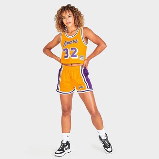 Women's Mitchell & Ness Los Angeles Lakers NBA Magic Johnson Basketball  Jersey