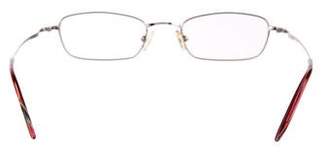 Valentino Metal Narrow Eyeglasses