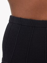 Thumbnail for your product : Hunza G Edie Nile Bandeau Ribbed-jersey Bikini - Black