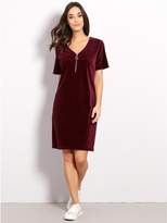 Thumbnail for your product : M&Co Cord zip front dress