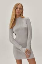 Thumbnail for your product : Nasty Gal Womens Petite Recycled Turtleneck Knitted Dress