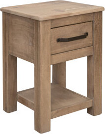 Millwood Pines Essa Solid Wood End Table with Storage
