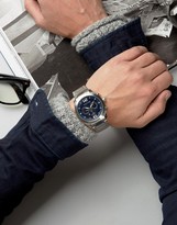 Thumbnail for your product : Police Quartz Watch With Blue Dial Chronograph Display