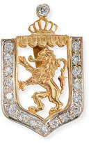 Thumbnail for your product : Turner & Tatler Lion en Rampant Shield Charm with Diamonds