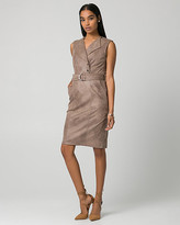 Thumbnail for your product : Le Château Faux Suede Belted Shirtdress
