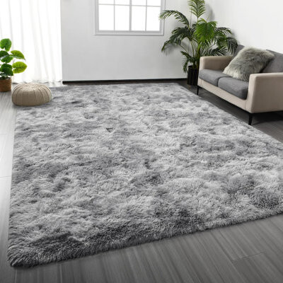 Tie-Dyed Ultra Soft Fluffy Furry Rug For Bedroom For Living Room