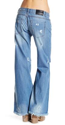 One Teaspoon Blue Moon Westendsers Distressed & Frayed Hem Jeans