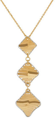 Lord & Taylor Diamonds and 14K Italian Gold Twisted Layer Necklace