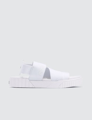 puma sandals white