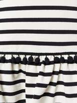 Thumbnail for your product : Marc Jacobs Pompom-Embellished Striped Cotton-Jersey Mini Dress