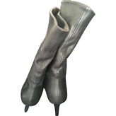 Thumbnail for your product : BA&SH Blue Leather Ankle boots