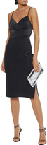 Thumbnail for your product : Halston Ruched Metallic Stretch-knit Dress