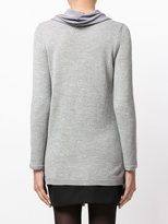 Thumbnail for your product : Fay draped neck jumper